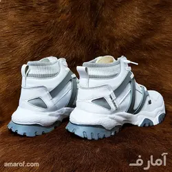 کتانی ساقدار نیوبالانس - سفید طوسی کد 28