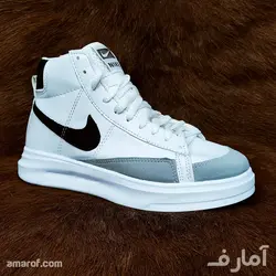 کتانی نایک ساقدار - سفید مشکی کد 27