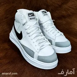کتانی نایک ساقدار - سفید مشکی کد 27
