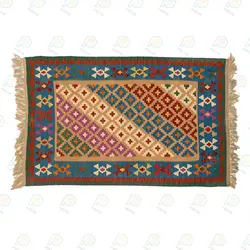 گلیم قشقایی با ساک قلمکار