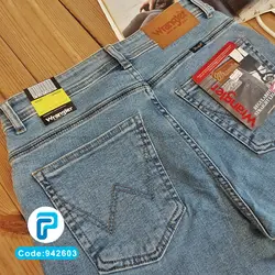 شلوار لی (جین) ترک مردانه راسته آبی روشن کد 942603