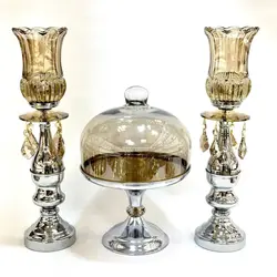 ست شمعدان و کاپ کیک سیلور 7036/5022