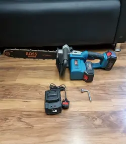 اره شارژی  اره زنجیری 40 سانت دو باطری باس BOSS مدلLIFE-STYLE