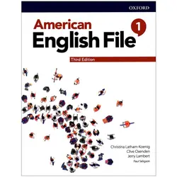 کتاب American English file 1 3rd ، ( کتاب امریکن انگلیش فایل 1 ویرایش سوم ) اندازه وزیری