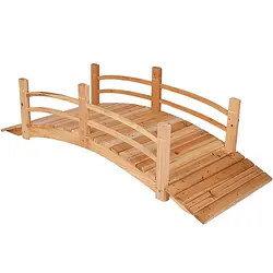 پل چوبی نرده ای