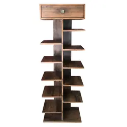 جاکفشی چوبی طرح کتابی