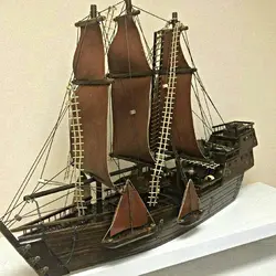 کشتی بادبانی دو دکل وسه دکل چوبی