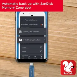 فلش مموری سن دیسک مدل Ultra Dual Drive GO Blue USB Type-C SDDC3 ظرفیت 64 گیگابایت