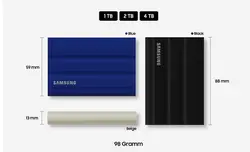 هارد SSD اکسترنال سامسونگ مدل T7 Shield ظرفیت 4 ترابایت
