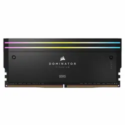 Corsair رم دسکتاپ کورسیر مدل DOMINATOR TITANIUM 32GB(16GBx2) 7200 RGB BLACK CL34