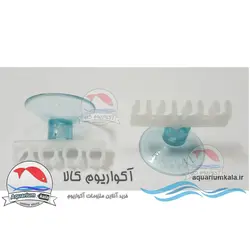 گیره شیلنگ هوای آکواریوم مدل رویال چهار ردیفه ( بسته 2 عددی)air-hose-clip-4