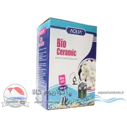سرامیک آکواریوم آکوا مدل Bio-103 رینگی 500 گرمAQUA ceramic Bio-103 500gr