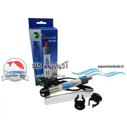 بخاری آکواریوم کوتاه سری RS-666 مدل 100 وات (همراه با شیشه یدک)RS electrical heater RS-666-100W