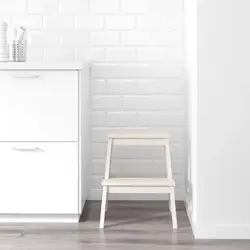 چهارپایه ایکیا مدل BEKVAM سفید