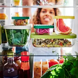 ظروف نگه دارنده ۵ تکه شیشه ای ایکیا مدل HAVSTOBIS