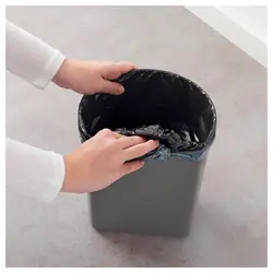 سطل زباله پدالی ایکیا مدل SNAPP / سفید