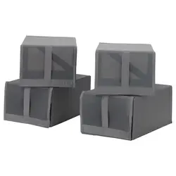 نظم دهنده کفش ایکیا مدل SKUBB سایز 22x34x16 cm/ رنگ طوسی
