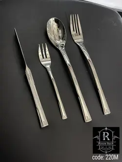 سرویس قاشق چنگال 30 نفره نقره ای براق آلمانی رزنباخ کد 220M