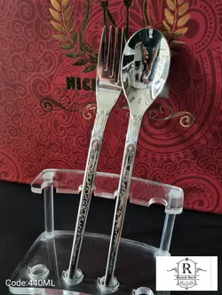 سرویس قاشق چنگال 30 نفره نقره ای براق لیزری آلمانی رزنباخ کد 440Ml