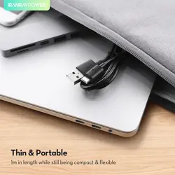 کابل میکرو USB راو پاور مدل RP-CB043 طول 1 متر