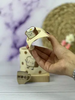 ماگ خال خالی تخم مرغی درب سیلیکونی