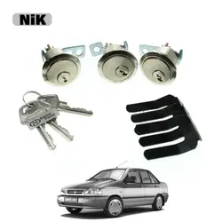 قفل سوئیچی برنجی پراید سری (نیک) (دو درب و صندوق)