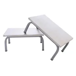 تک پله پا تختی با رویه آلومنیومی | تک پله بیمارستانی | پله کنار تخت بیمار