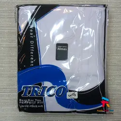 زیرپوش مردانه رکابی پلی استر پنبه الماس سفید عمده جینی