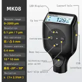 دستگاه حرفه ای ضخامت سنج رنگ و پوشش یا تستر تشخیص رنگ شدگی خودرو گووآ مدل guoou MK08
