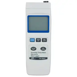 رطوبت سنج و دماسنج و نقطه شبنم دیتالاگر حرفه ای لوترون تایوان مدل YK-90HT