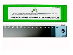 نوار مرجع کالیبراسیون دانسیتومتر یا دانسیته متر رادیوگرافی صنعتی ( Step wedge) ساخت کمپانی IE NDT انگلستان