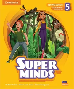 کتاب انگلیسی کودکان Super Minds 5 (2nd) SB+WB+DVD کتاب سوپر مایندز ویرایش دوم