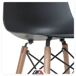 صندلی آریا پایه چوبی | مبلمان اداری مدیران صنعت