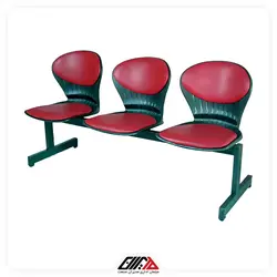 صندلی انتظار صدفی سه نفره | مبلمان اداری مدیران صنعت