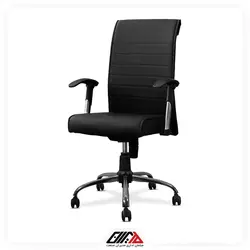 صندلی کارمندی 370 مشکی | مبلمان اداری مدیران صنعت