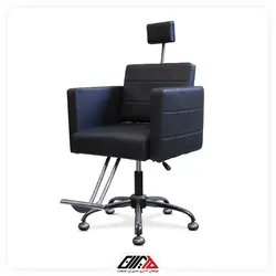 صندلی آرایشگاهی کوپ مربع مشکی | مبلمان اداری مدیران صنعت