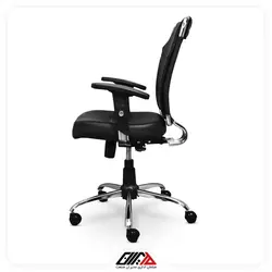 صندلی کارمندی 712 مشکی | مبلمان اداری مدیران صنعت