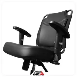 صندلی کارمندی 712 مشکی | مبلمان اداری مدیران صنعت