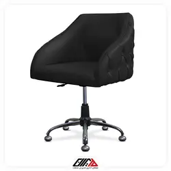 صندلی کوپ لمسه مشکی | مبلمان اداری مدیران صنعت