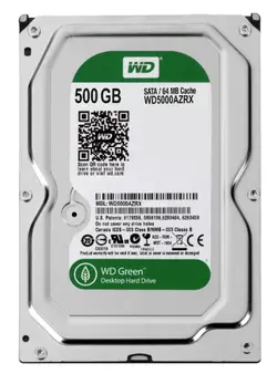 هارد دیسک اینترنال وسترن دیجیتال مدل WD5000AVDS ظرفیت 500 گیگابایت سبز(شرکتی)