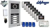 پکیج هشت 8 واحدی آیفون تصویری سیماران پنل کارتی با گوشی HS-43