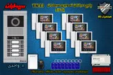 پکیج هشت 8 واحدی آیفون تصویری سیماران پنل کارتی با گوشی 43-TK