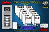 پکیج دوازده 12 واحدی آیفون تصویری سیماران پنل کارتی با گوشی 43-FL,43FL2