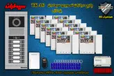 پکیج دوازده 12 واحدی آیفون تصویری سیماران پنل کارتی با گوشی 46-TK