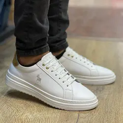 کفش چرم ونس مردانه مدل پولو ( POLO ) طبی زیره ترمو و سبک سایز بندی ۴۰ تا ۴۴ رنگ سفید