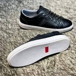 کفش چرم ونس مردانه مدل جک جونز ( Jack & Jones ) چرم براق طبی زیره ترمو و سبک سایز بندی ۴۰ تا ۴۴ رنگ مشکی