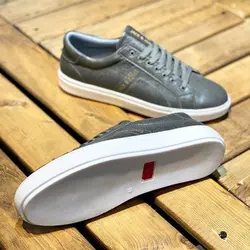 کفش چرم ونس مردانه مدل جک جونز ( Jack & Jones ) چرم براق طبی زیره ترمو و سبک سایز بندی ۴۰ تا ۴۴ رنگ طوسی