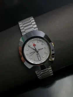 ساعت رادو تخم مرغی قاب سرامیک کیفیت عالی نقره ای - فروشگاه خلیلی چابهار