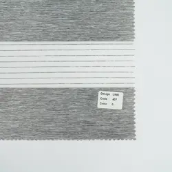 پرده زبرا ساده اداری طوسی روشن line-407