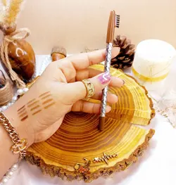 مداد ابرو شانه دار دوسه روکش نقره ای - شاین اسکین گالری